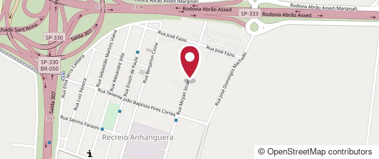 Mapa: TBA Distribuidora na Rua Miryan Strambi, 245, Recreio Anhanguera, Ribeirão Preto, perto da Rodovia Anhanguera