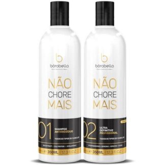 Kit Progressiva Borabella Não Chore Mais 350ml + Shampoo Antirresíduo 350ml