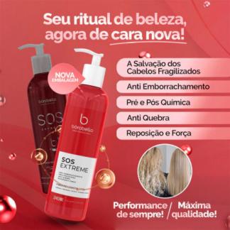 Reconstrutor Capilar Borabella SOS Extreme 240ml anti-emborrachamento