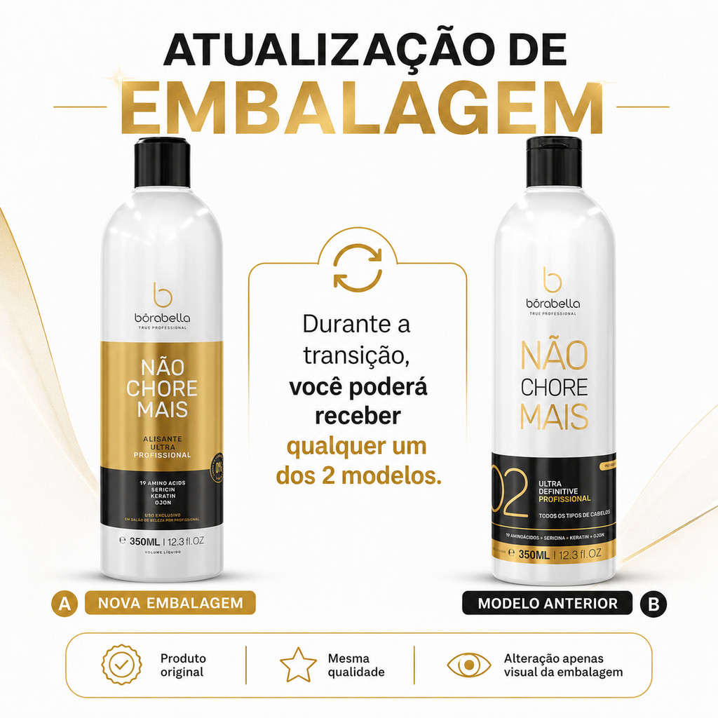 Progressiva Borabella Não Chore Mais Passo 2 Alinhamento Capilar 350ml - Imagem 2