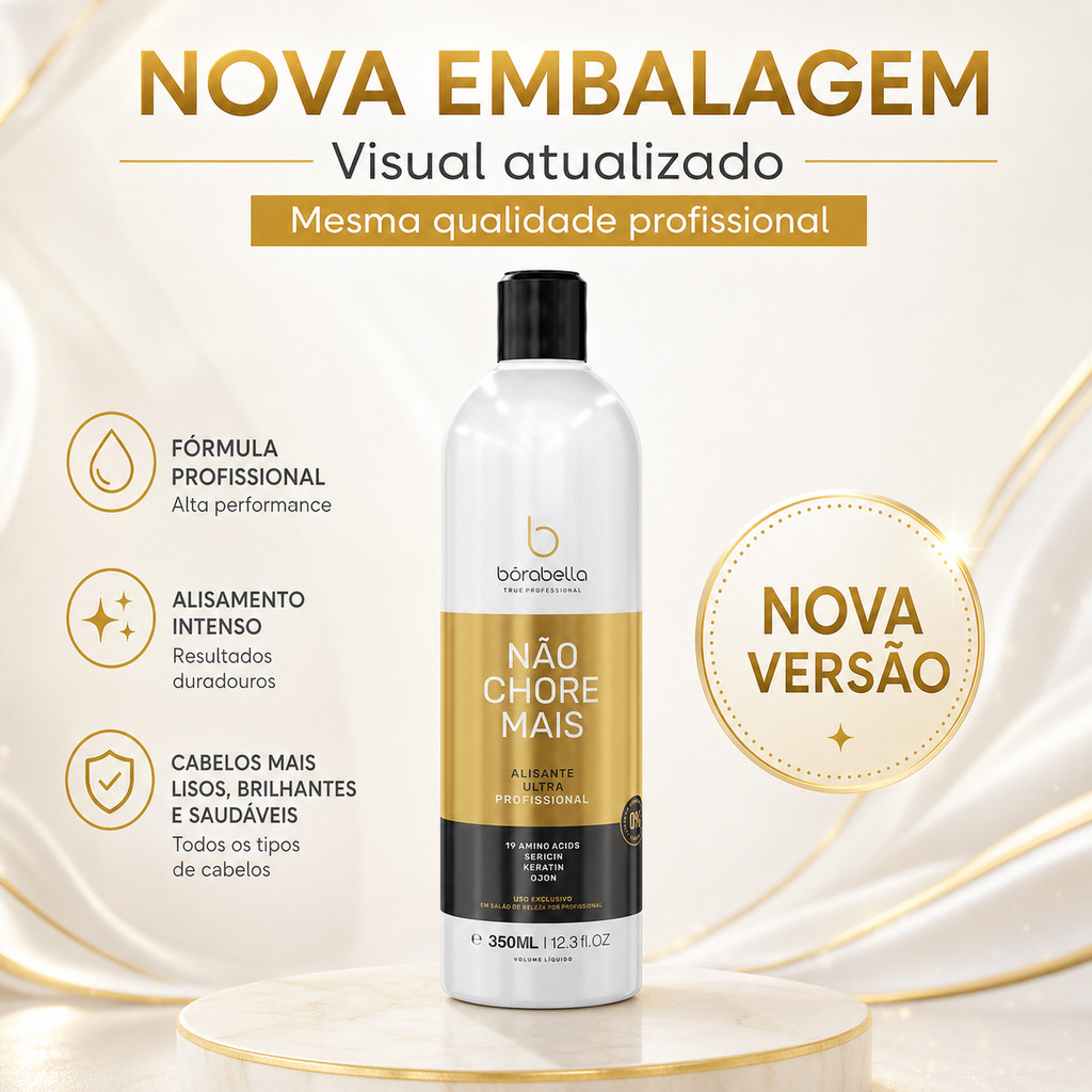 Progressiva Borabella Não Chore Mais Passo 2 Alinhamento Capilar 350ml - Imagem 7