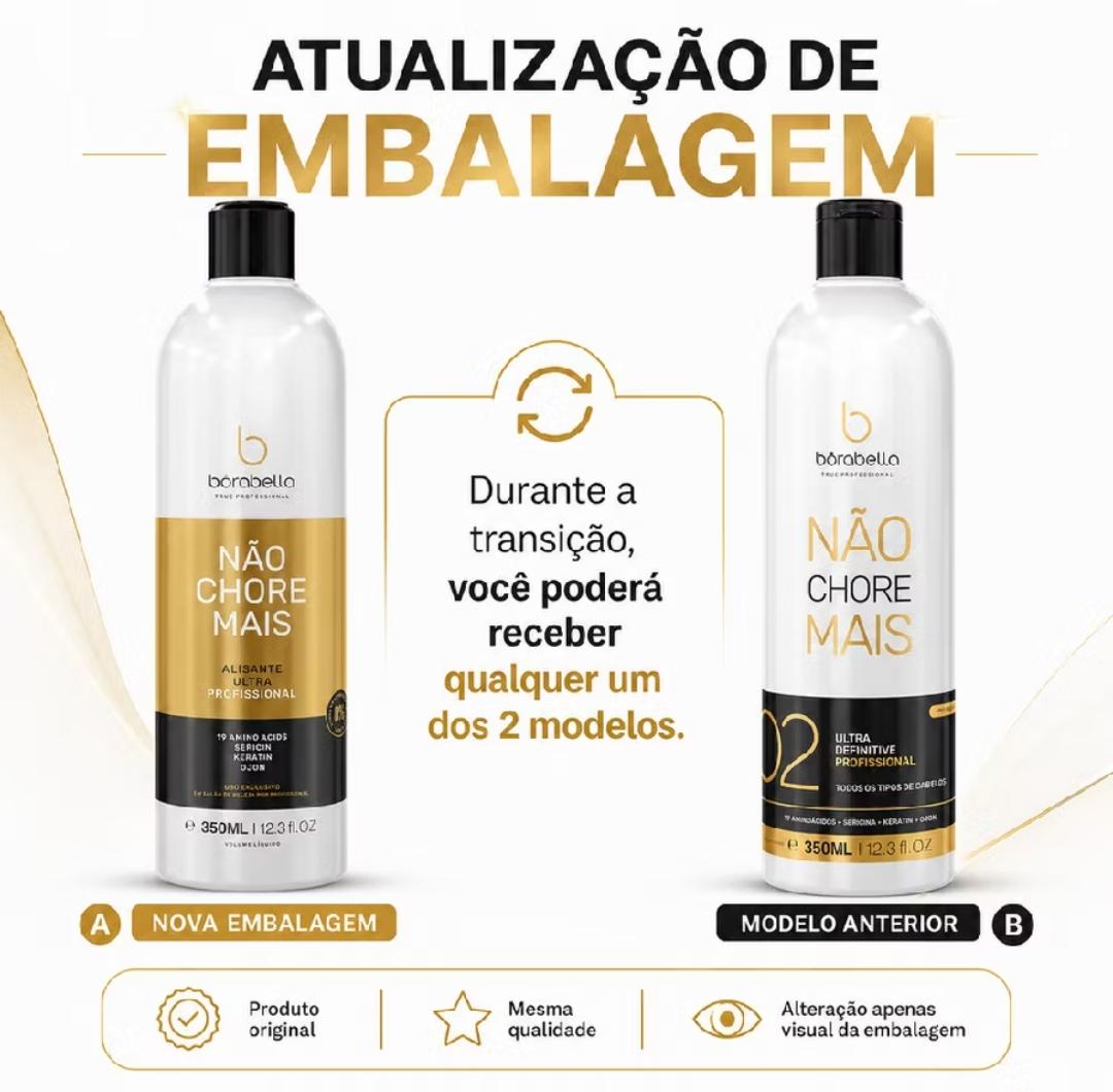 Kit Progressiva Borabella Não Chore Mais + Shampoo Antirresíduo 2x350ml - Imagem 5