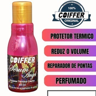 Sérum Angel Coiffer 80ml Protetor Térmico Capilar com Brilho e Controle de Volume - Imagem 5