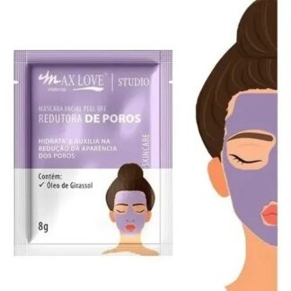 Máscara Facial Peel Off Redutora de Poros Max Love Sachê 8g