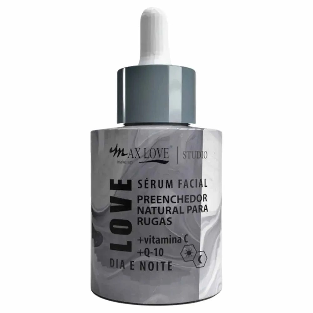 Sérum Facial Max Love Preenchedor Natural para Rugas Dia e Noite 30ml - Imagem 3