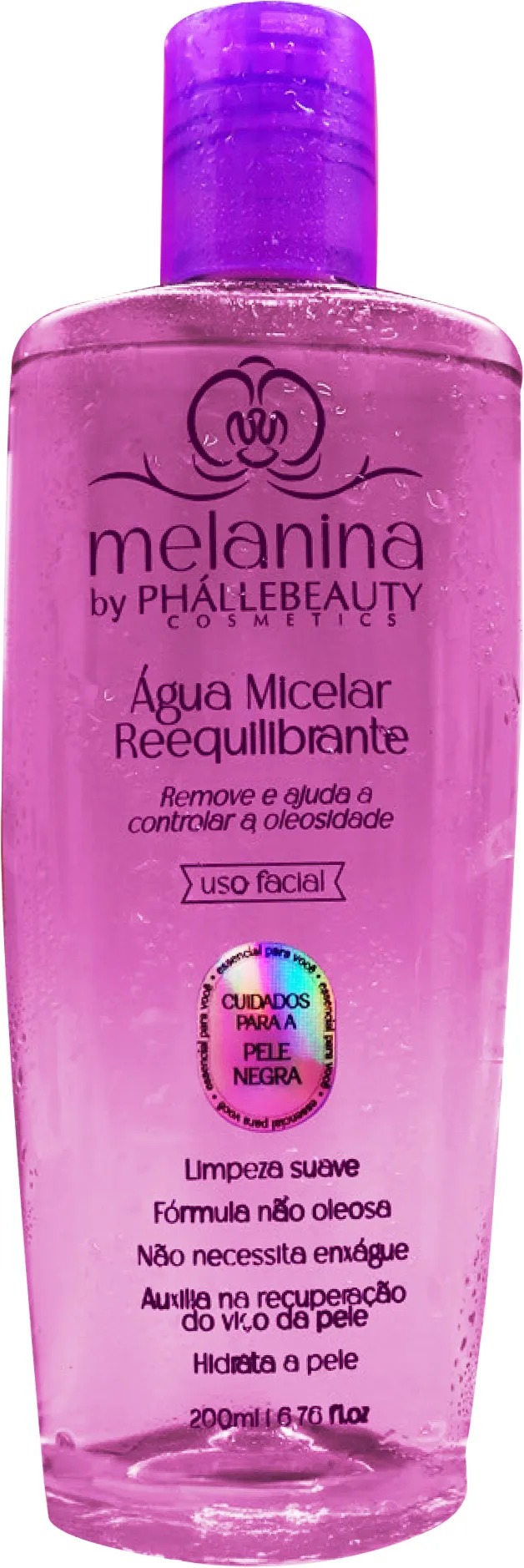 Água Micelar Reequilibrante Limpeza Hidratação e Controle da Oleosidade 200ml