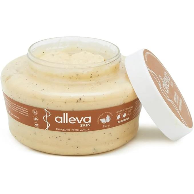 Esfoliante Corpo e Rosto Fresh Vanilla Alleva 250g
