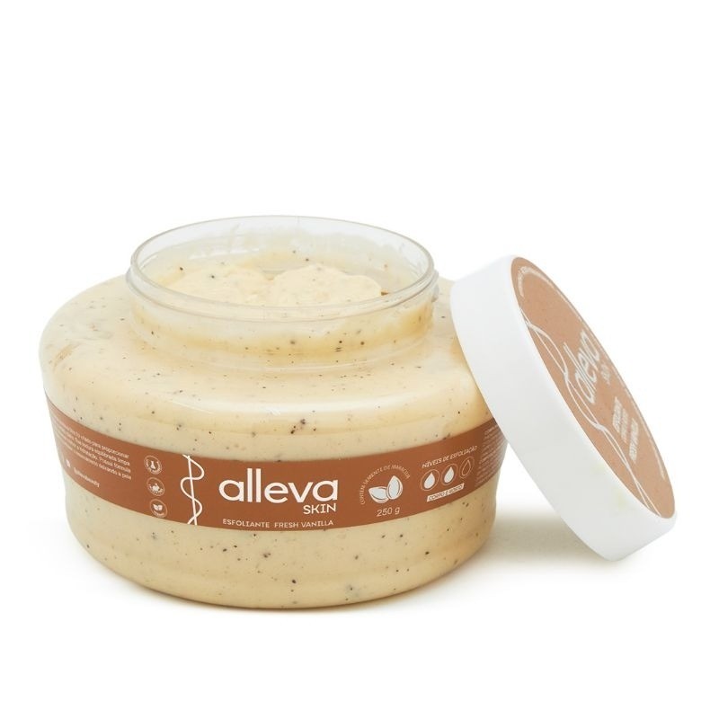 Esfoliante Corpo e Rosto Fresh Vanilla Alleva 250g - Imagem 4