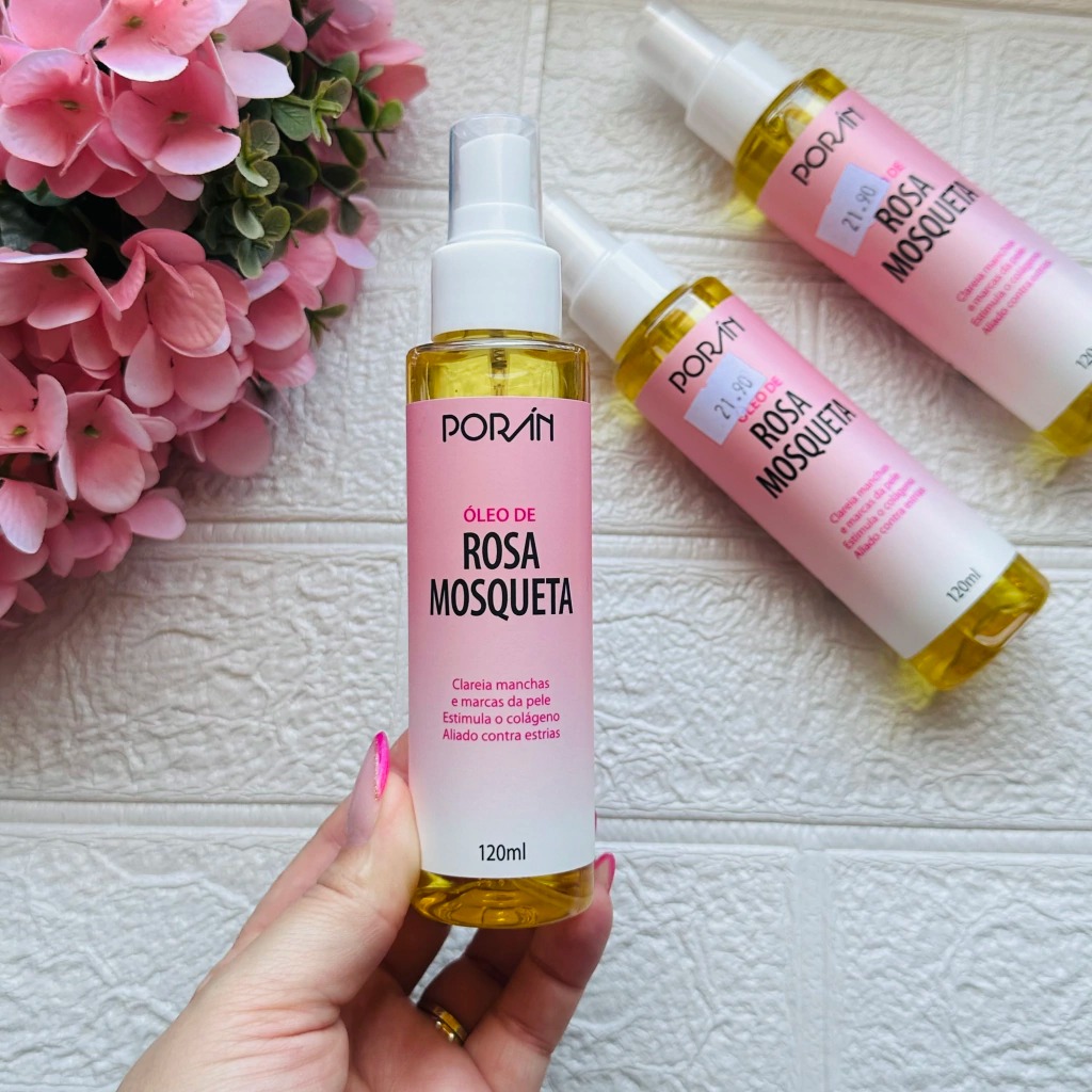 Óleo de Rosa Mosqueta Porán Hidratante Corporal 120ml - Imagem 4