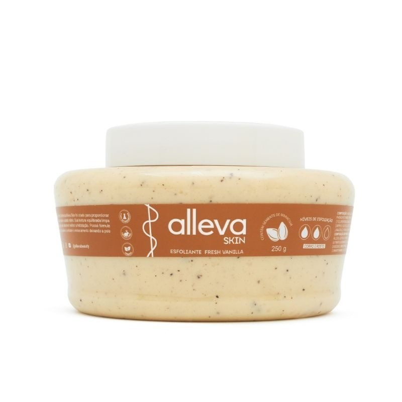 Esfoliante Corpo e Rosto Fresh Vanilla Alleva 250g - Imagem 7