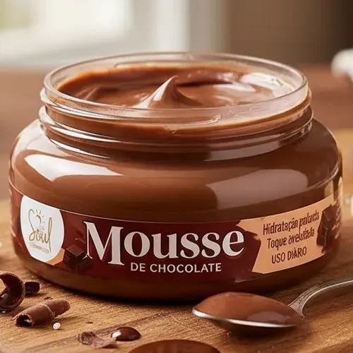 Geleia Hidratante Corporal Soul Cosméticos Mousse de Chocolate 190g - Imagem 2