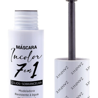 Máscara Para Cílios E Sobrancelha Incolor 7 Em 1 Zanphy
