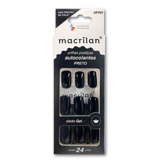 Unha Postica M C/ Adesivo Preto Macrilan Up701