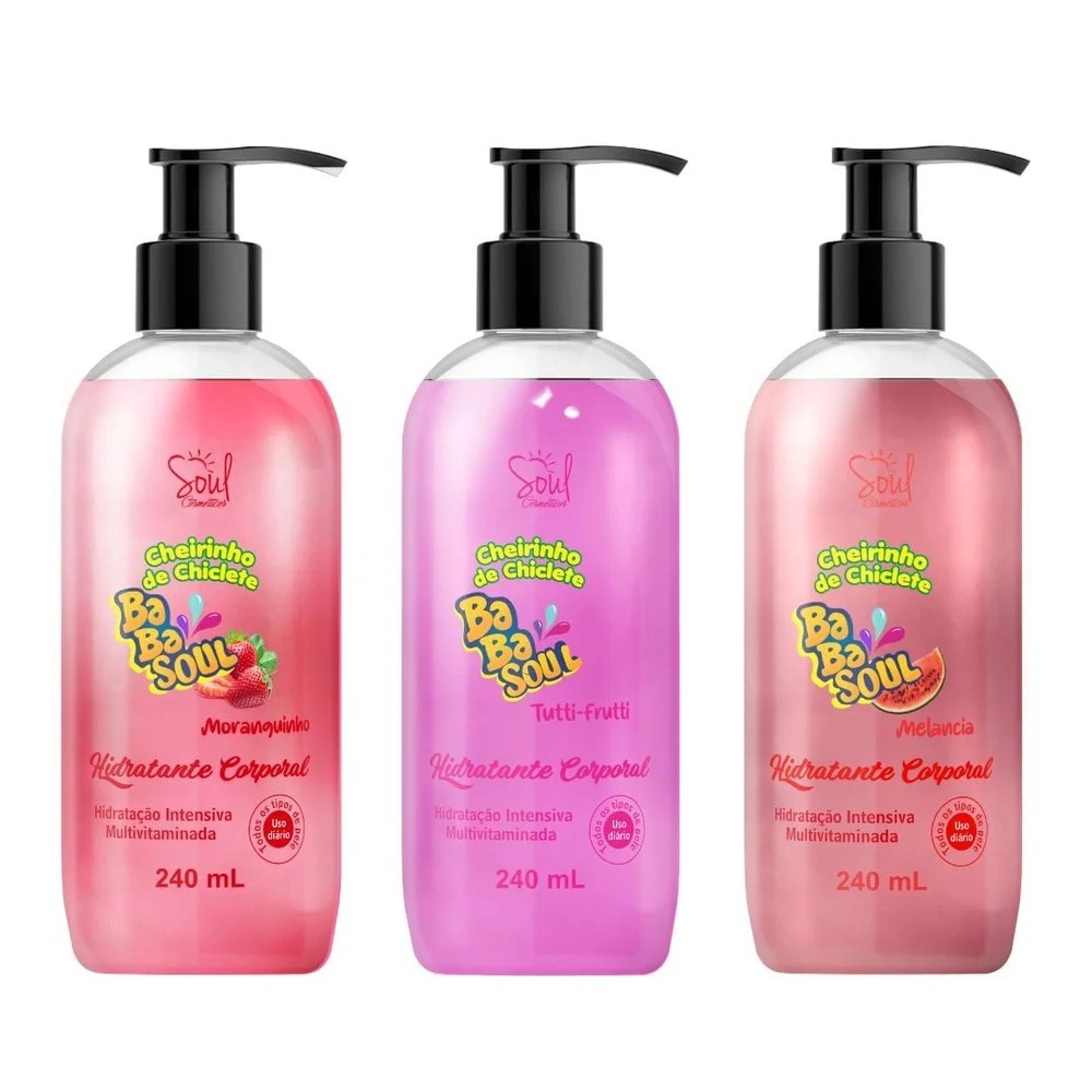 Hidratante Corporal BabaSoul Tutti-Frutti Soul Cosméticos 240ml - Imagem 3