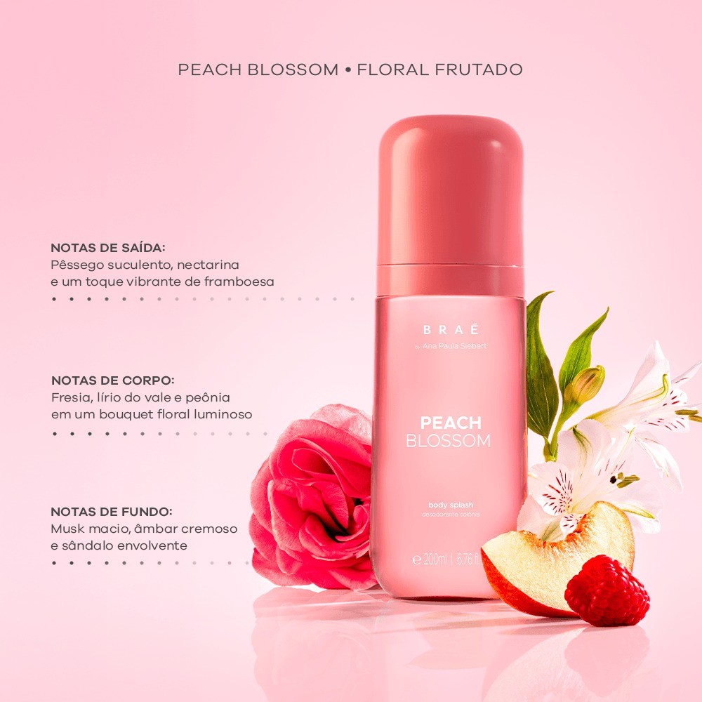 Body Splash Braé By Ana Paula Siebert Peach Blossom 200ml - Imagem 7