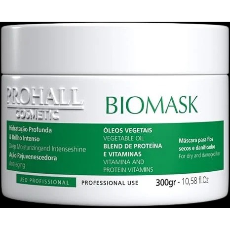 Máscara Prohall Ultra Hidratante Biomask Professional 300g Hidratação - Imagem 7