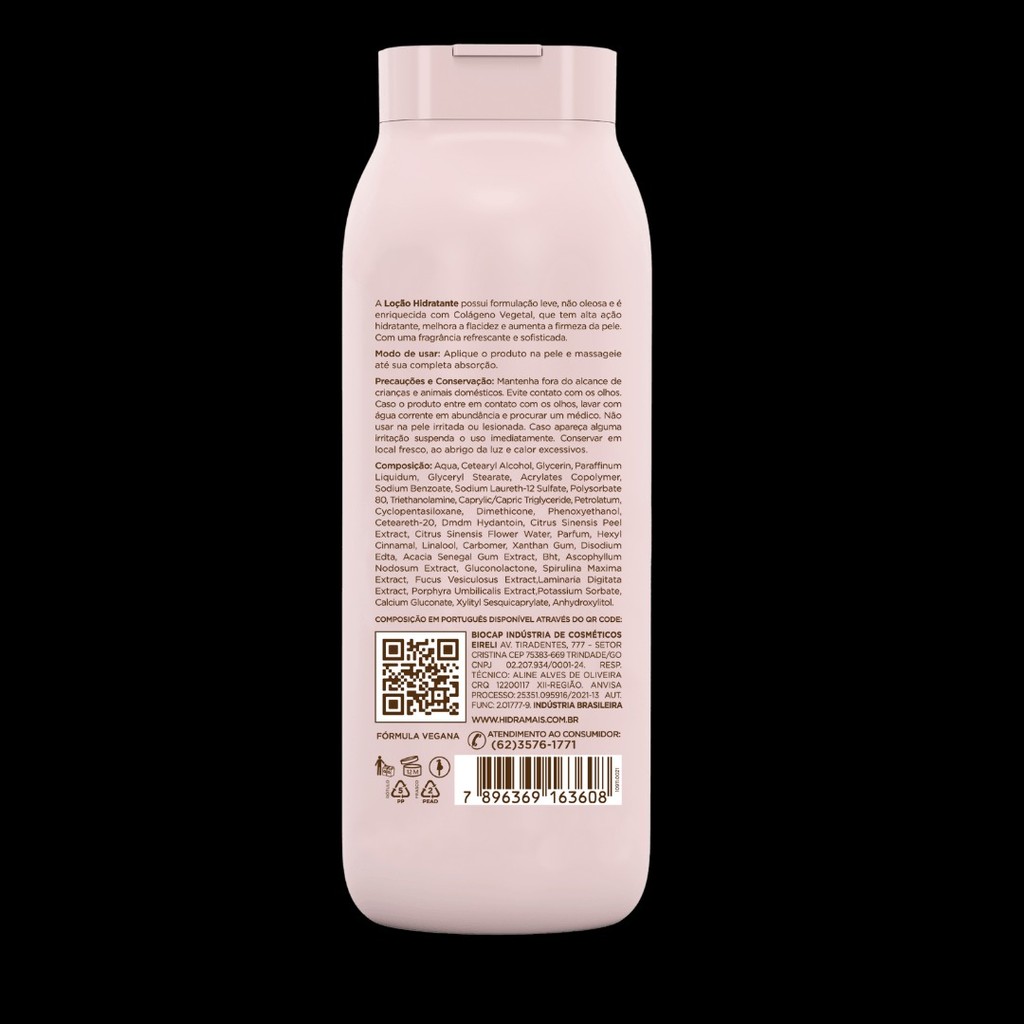 Loção Corporal Hidramais Flor De Laranjeira Hidratante Perfumada 500ml - Imagem 3