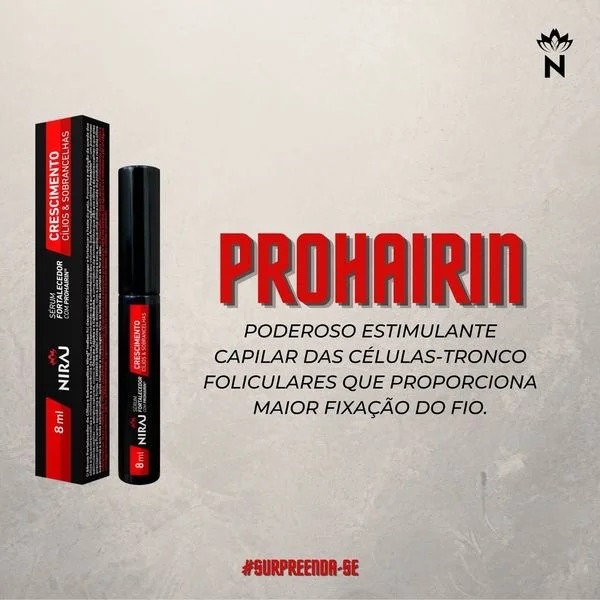 Niraj Sérum Crescimento e Fortalecimento Cílios e Sobrancelhas 8ml Prohairin - Imagem 2