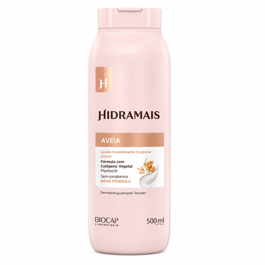 Loção Corporal Hidramais Aveia 500ml Hidratante Desodorante Pele Macia - Imagem 5