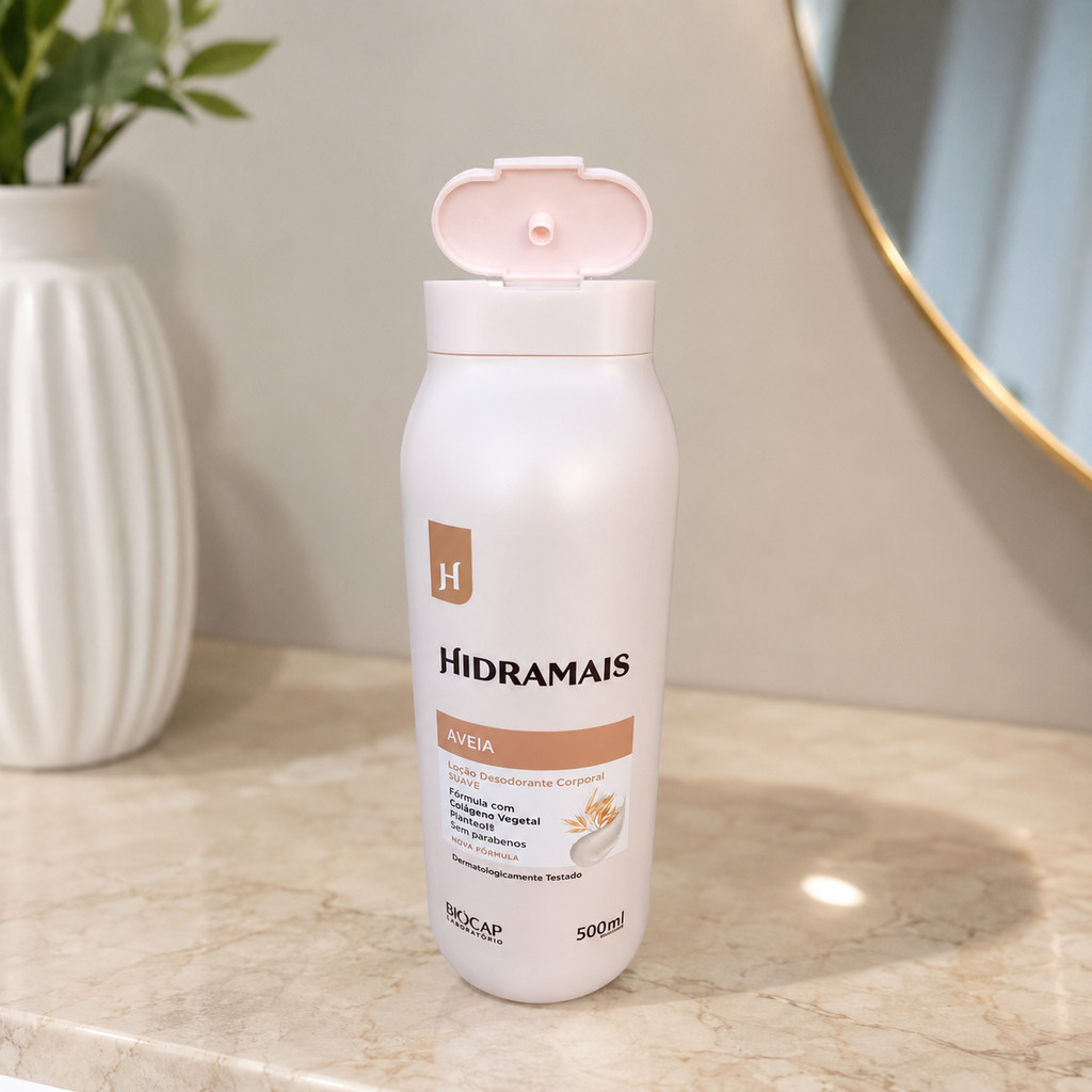 Loção Corporal Hidramais Aveia 500ml Hidratante Desodorante Pele Macia - Imagem 6