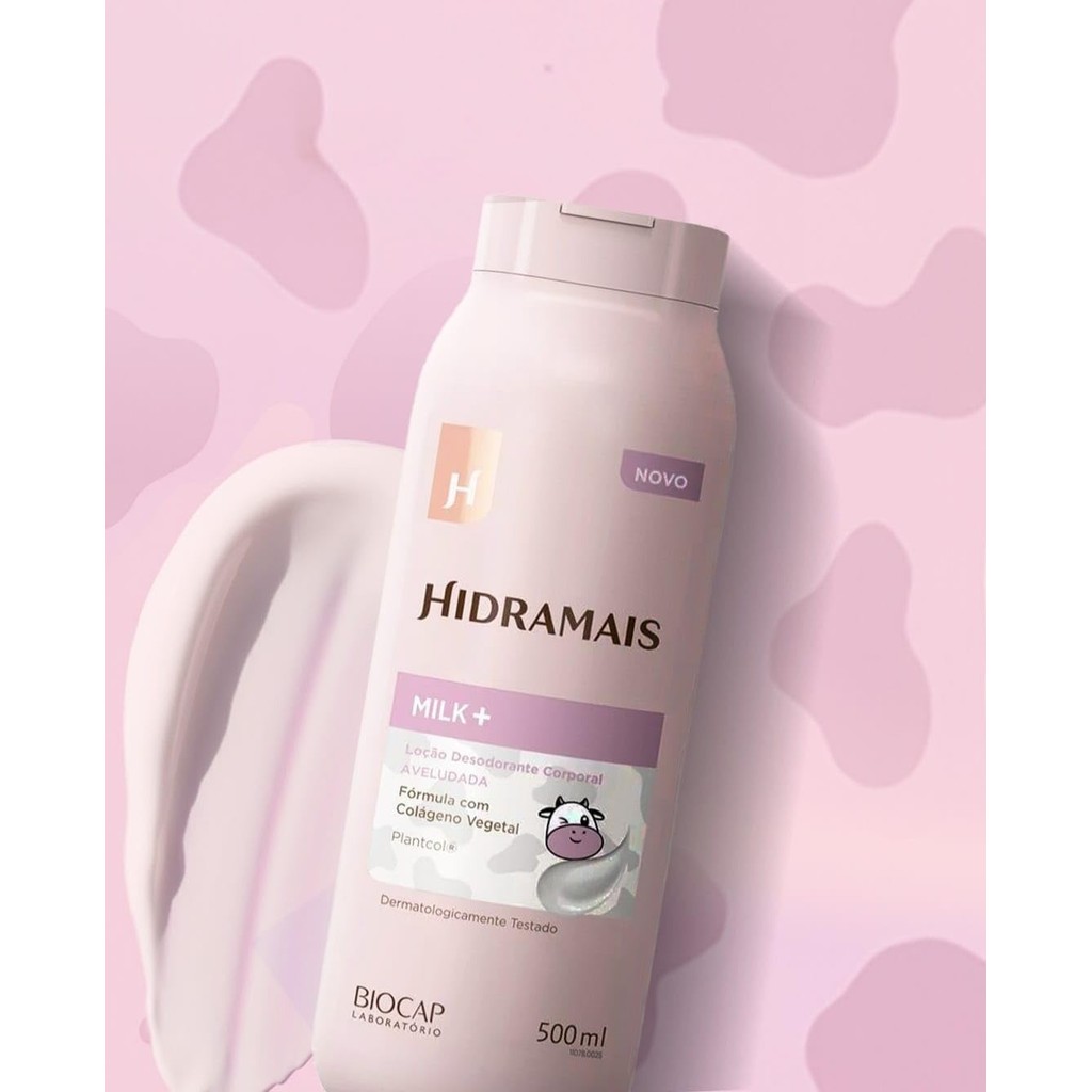 Loção Corporal Hidramais Milk+ 500ml - Hidratante Profundo, Rápida Absorção e Toque Aveludado - Creme para o Corpo - Imagem 7