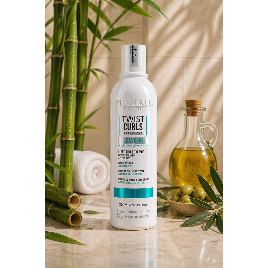 Leave-In Twist Curls Prohall 1L Cachos Definição Hidratação - Imagem 2