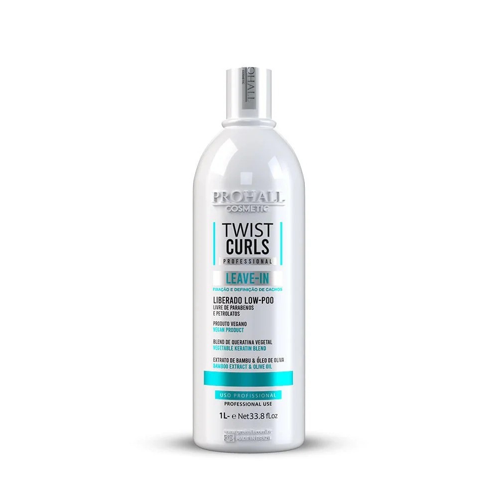 Leave-In Twist Curls Prohall 1L Cachos Definição Hidratação - Imagem 5