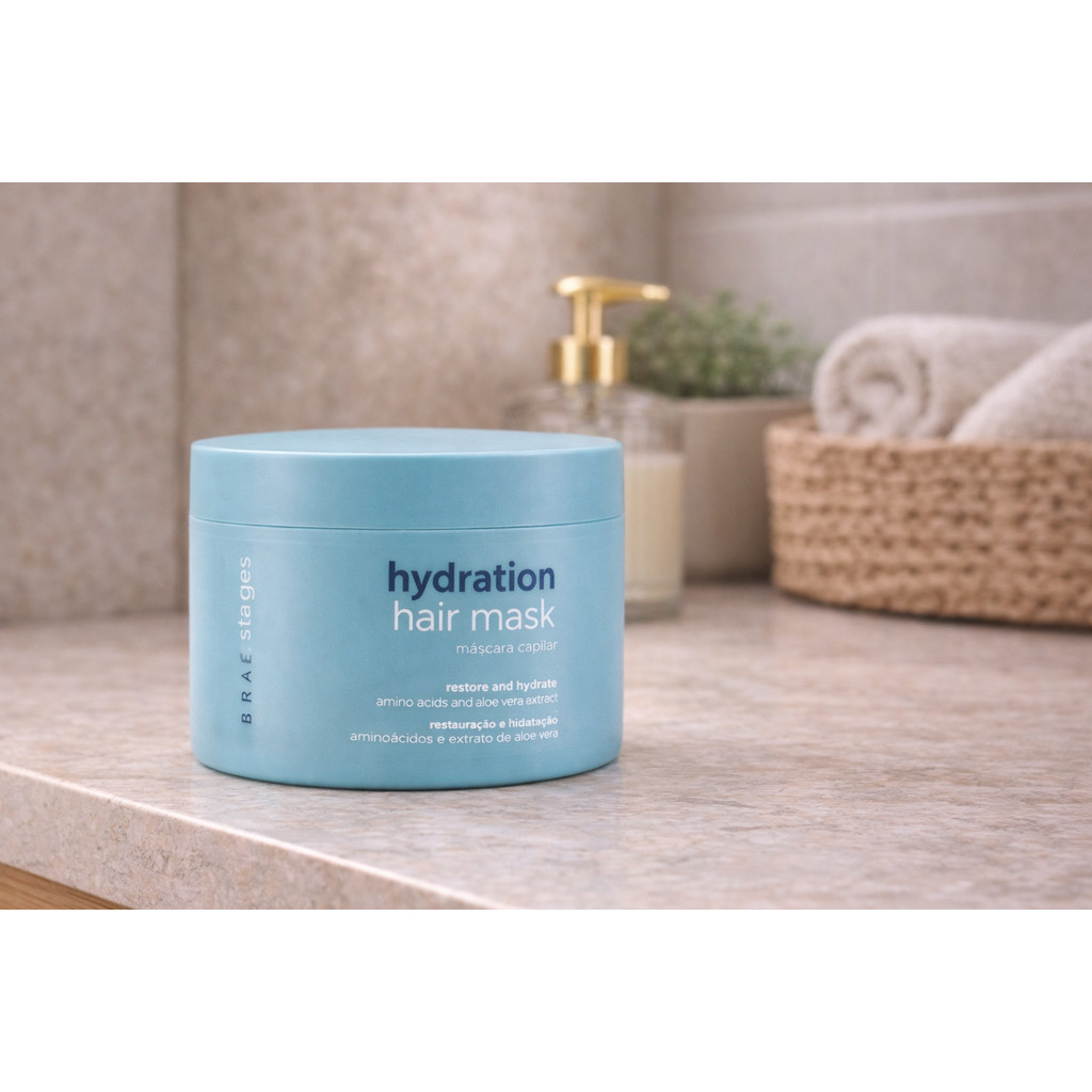 Máscara Braé Stages Hydration 500g Hidratação e Brilho - Imagem 2
