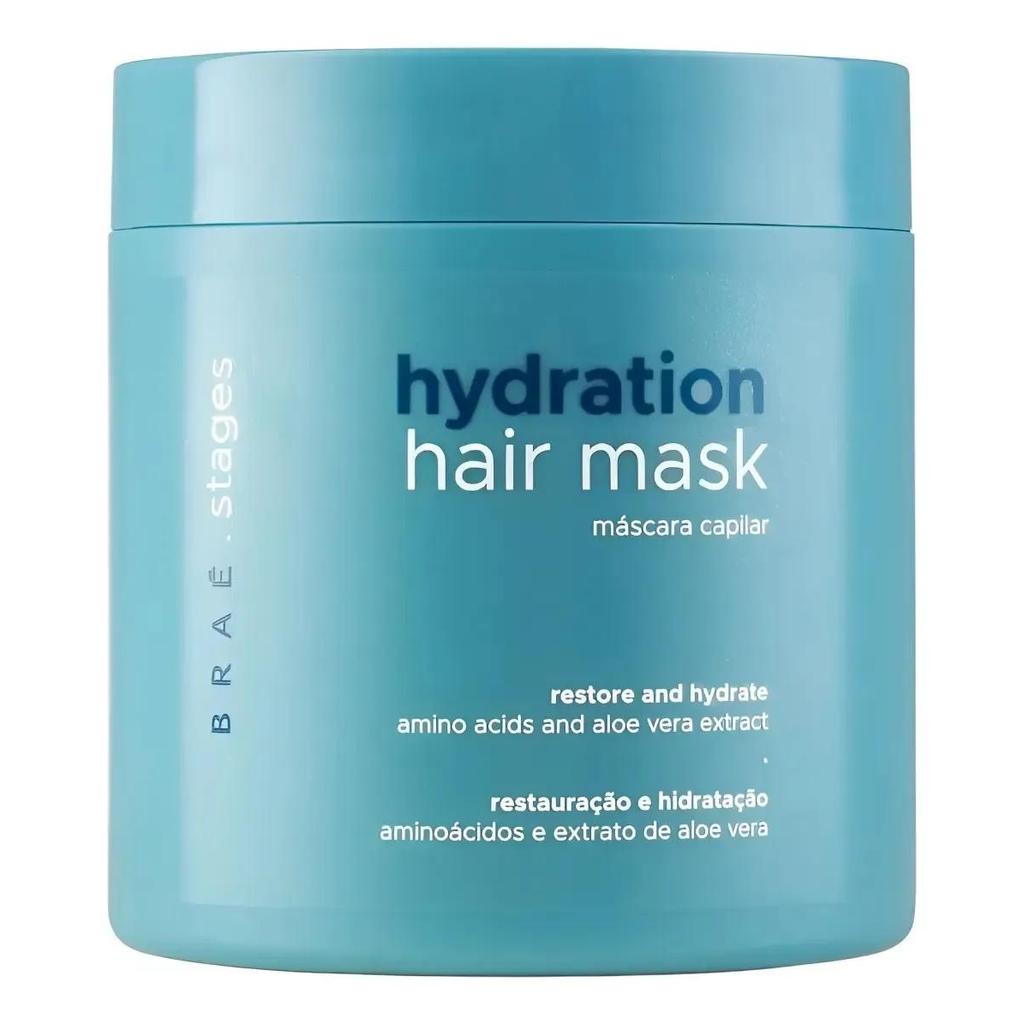 Máscara Braé Stages Hydration 500g Hidratação e Brilho - Imagem 3