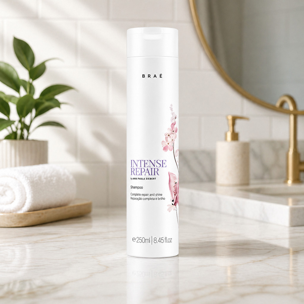 Shampoo Braé Intense Repair 250ml Para Cabelos Danificados Todos os Tipos de Cabelo - Imagem 3