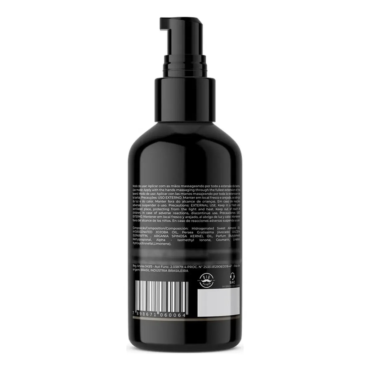 Óleo para Barba Big Barber Argan e Jojoba Profissional 60ml - Imagem 4