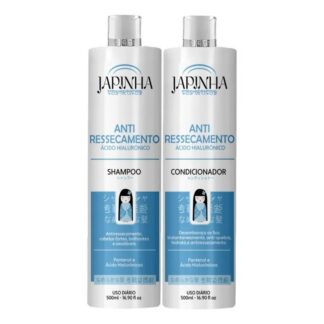 Kit Shampoo e Condicionador Japinha Ácido Hialurônico 2x500ml