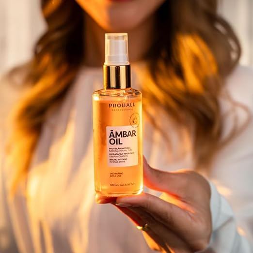 Óleo de Tratamento Ambar Prohall 60ml – Finalizador Capilar - Imagem 7