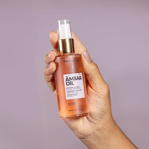 Óleo de Tratamento Ambar Prohall 60ml – Finalizador Capilar - Imagem 8