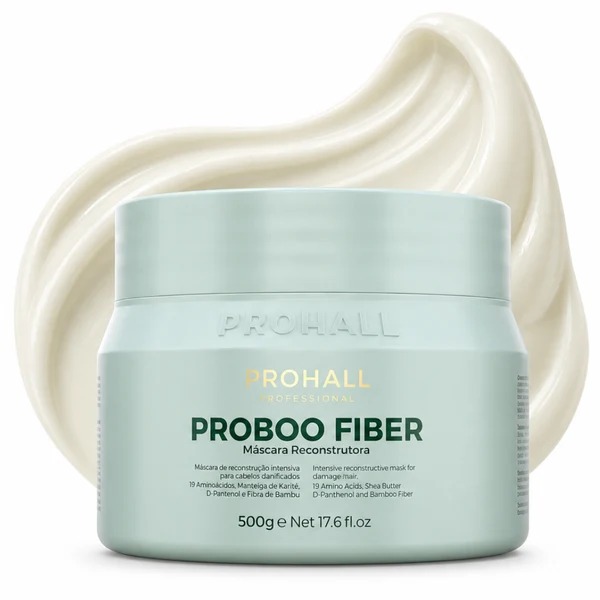 Máscara de Reconstrução Intensiva Prohall Proboo Fiber 500g - Imagem 4
