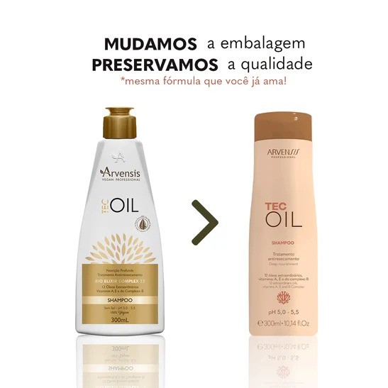 Shampoo Tec Oil Arvensis Nutrição Capilar 300ml - Imagem 2