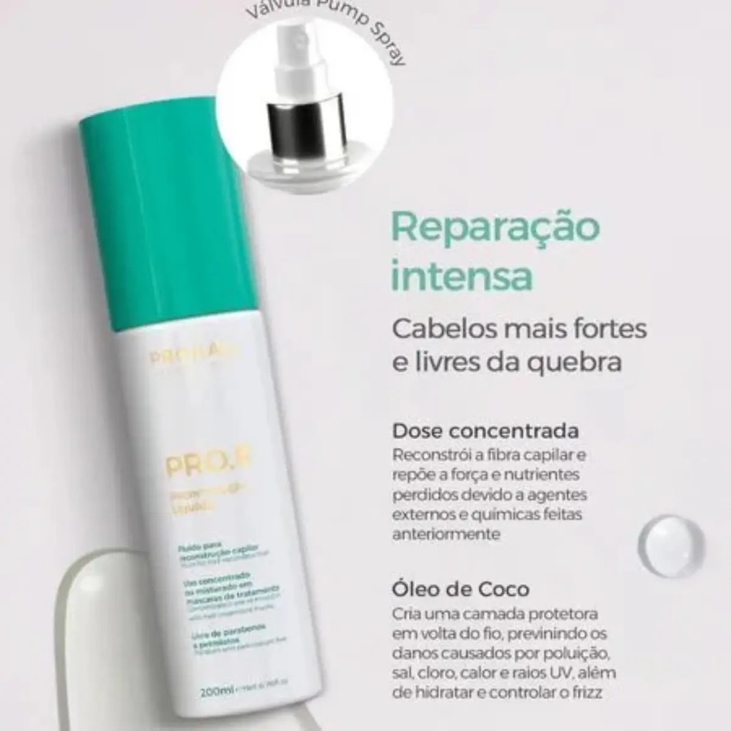 Fluído Reconstrutor Capilar Prohall Pro.R Reparação - Imagem 7