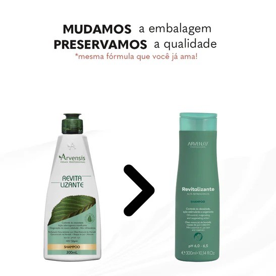 Shampoo Arvensis Revitalizante 300ml Limpeza Suave Brilho Maciez Uso Diário - Imagem 6