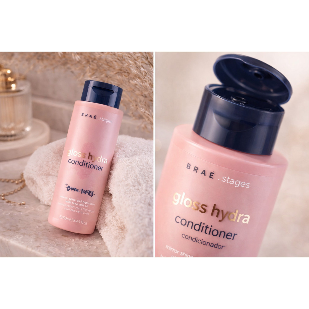 Condicionador Braé Stages Gloss Hydra 250ml hidratação - Imagem 6