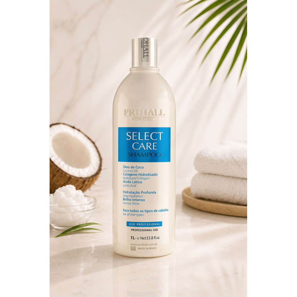 Shampoo Prohall Select Care 1L Tratamento Capilar - Imagem 2