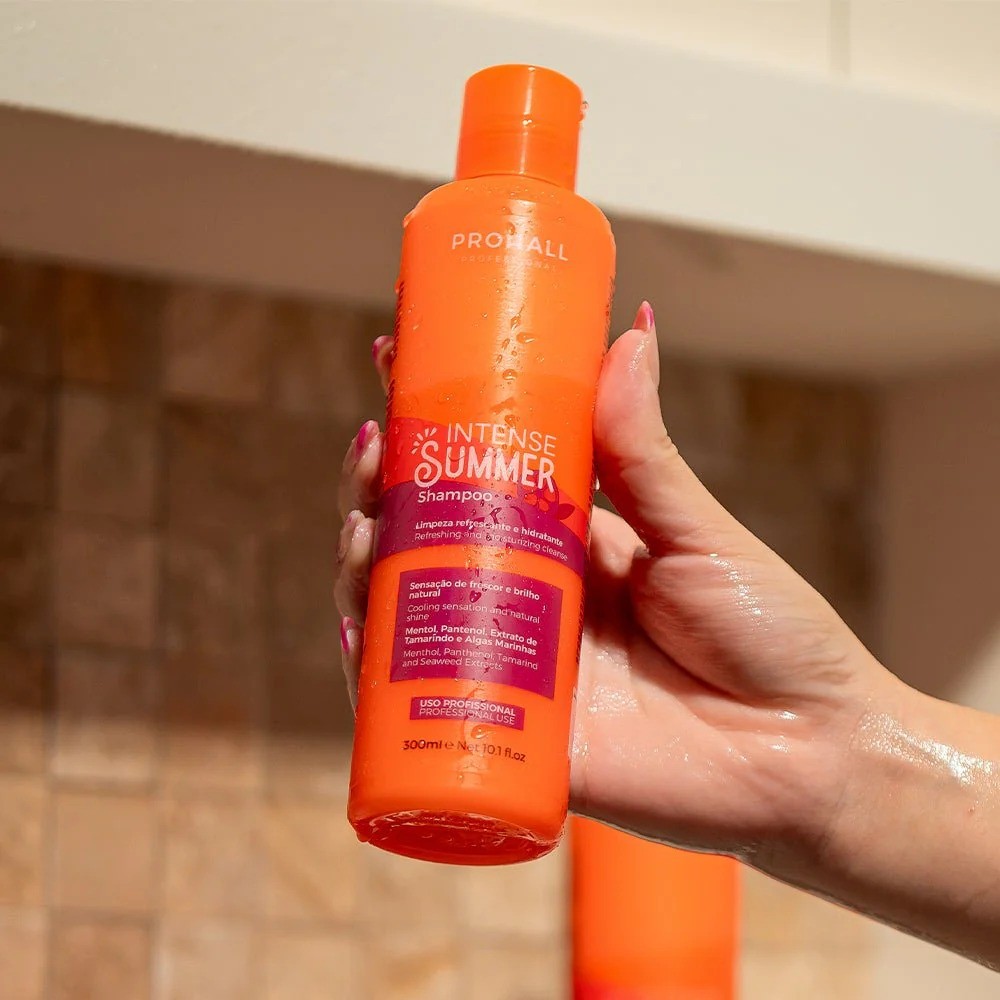 Shampoo Prohall Intense Summer Hidratante e Refrescante 300ml - Imagem 3
