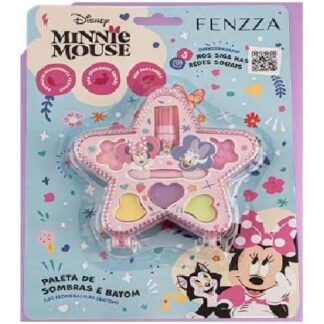 Paleta de sombras e batom fenzza Minnie Teen
