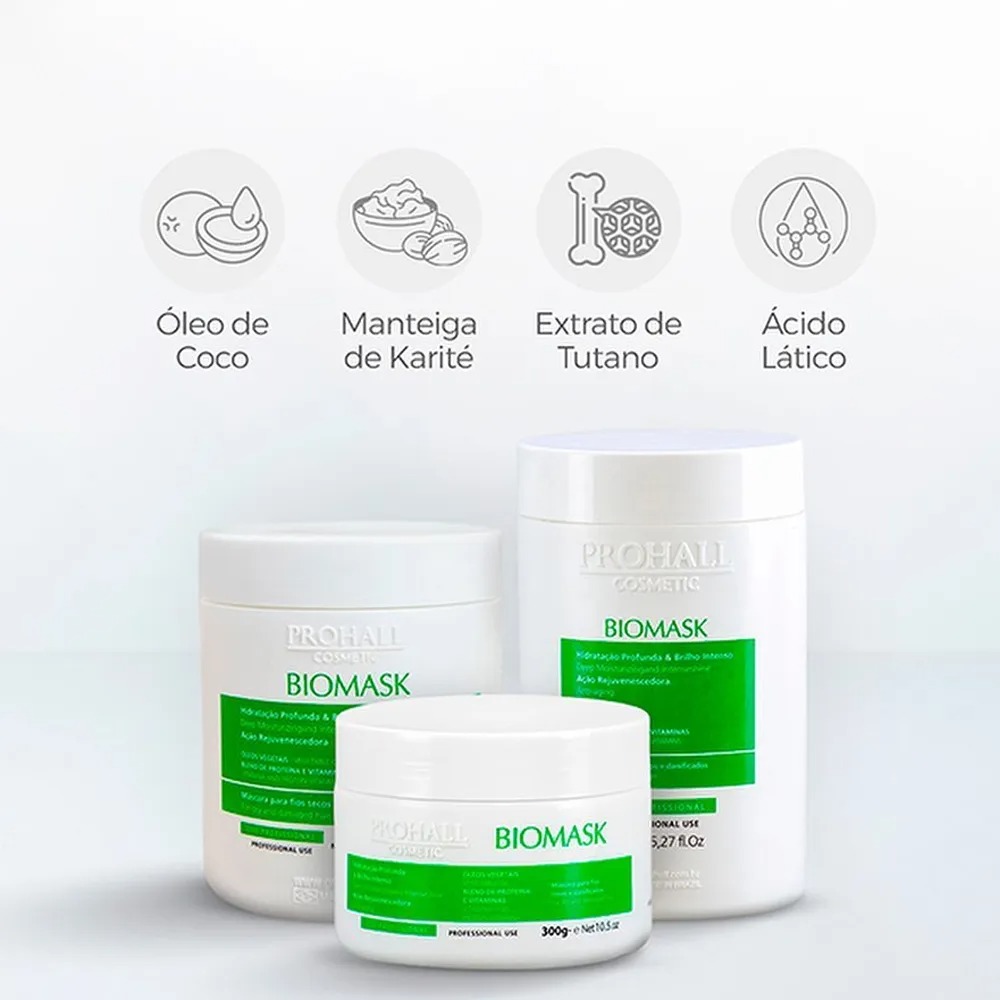 Máscara Capilar Prohall Biomask 1kg - Imagem 3