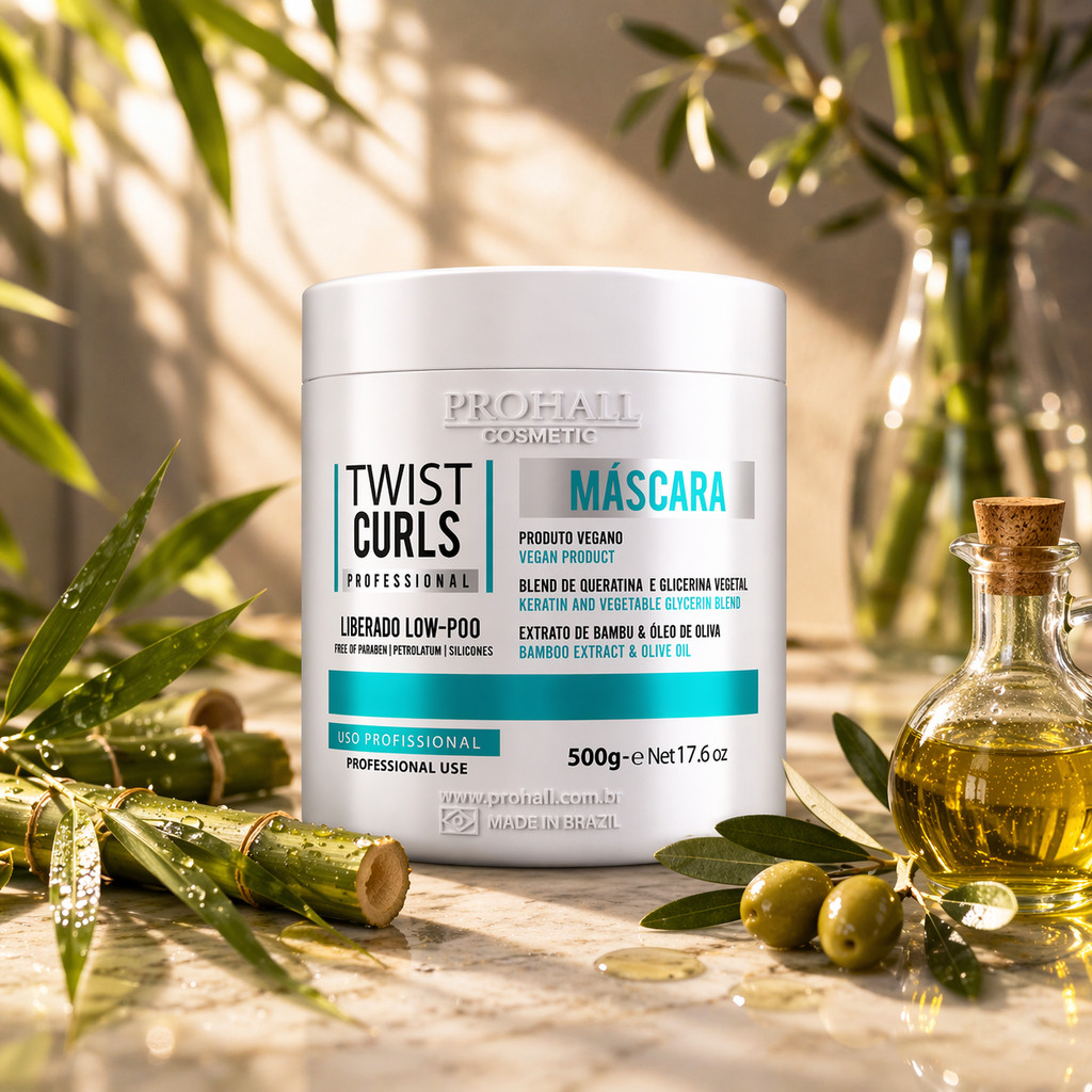Máscara Ultra Hidratante Low Poo Twist Curls Cachos 500g Cachos Definidos e hidratados - Imagem 2