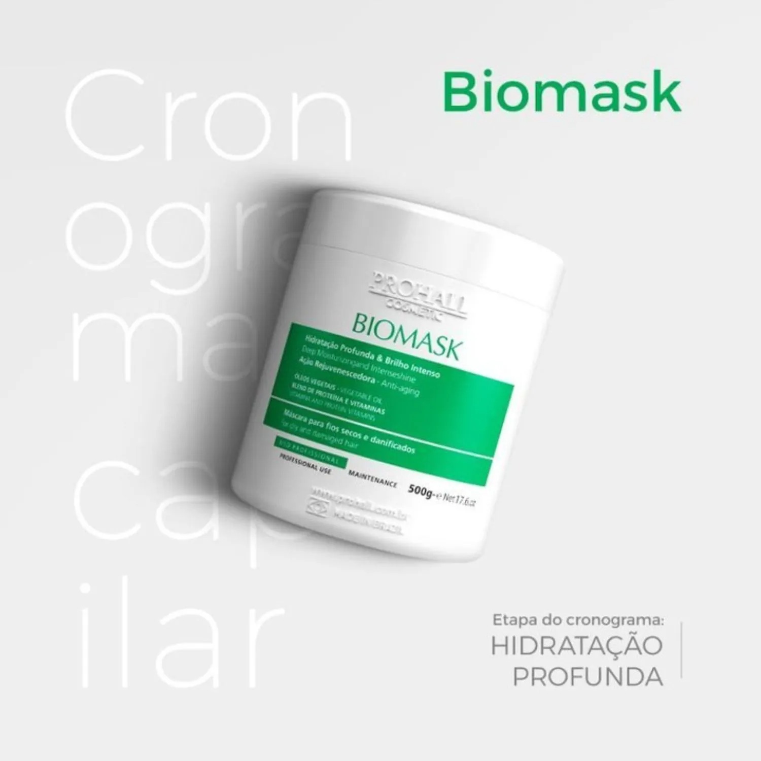 Máscara Capilar Prohall Biomask 1kg - Imagem 5