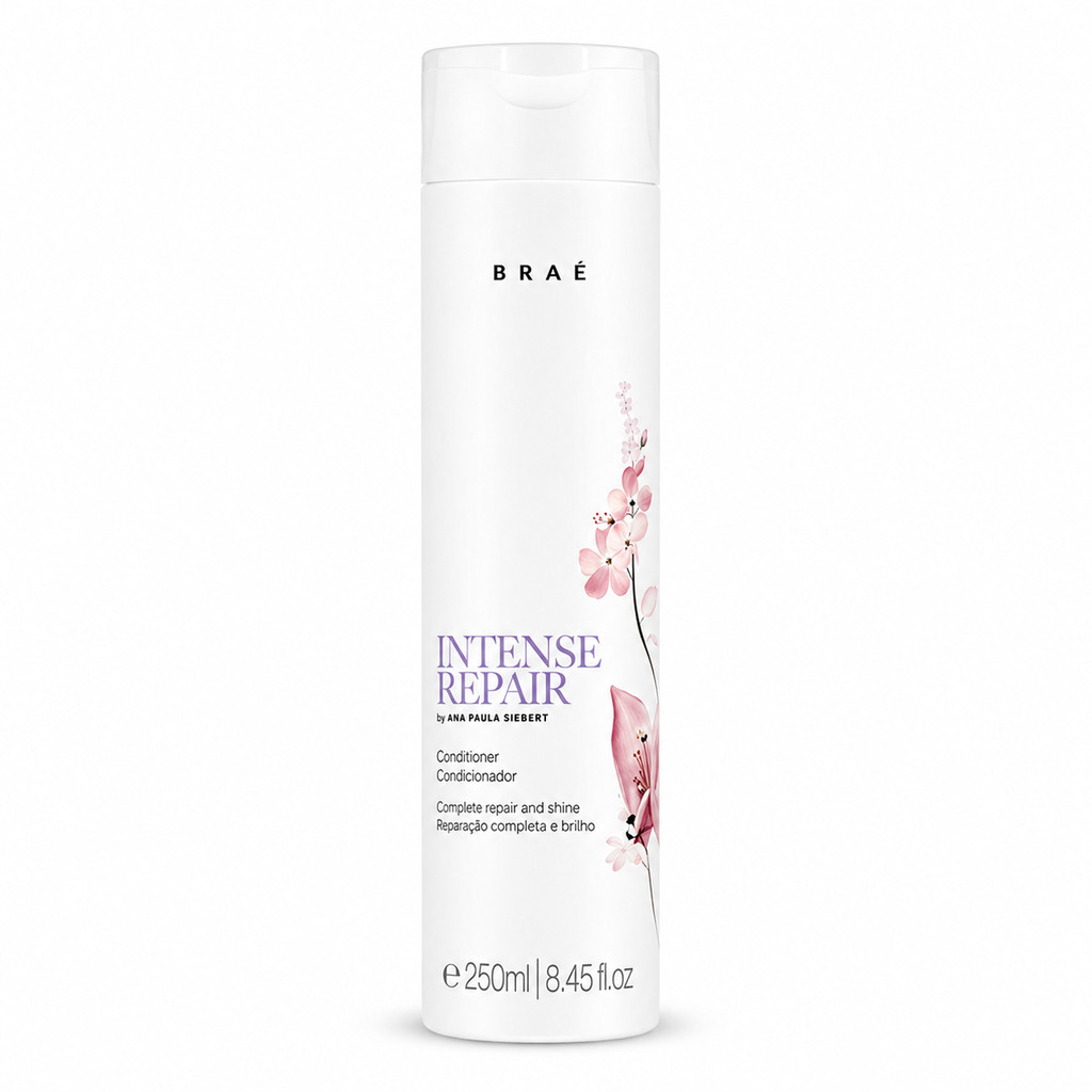 Condicionador Braé Intense Repair 250ml Para Cabelos Danificados Todos os Tipos de Cabelo - Imagem 4