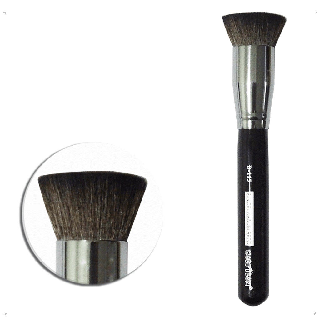 Pincel Macrilan B115 Profissional Kabuki Reto Linha B - Imagem 2