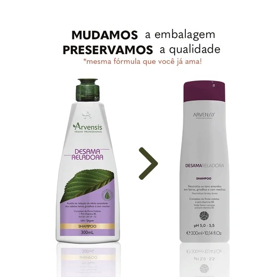 Shampoo Desamarelador Arvensis Professional 300ml para Loiros e Grisalhos - Imagem 2