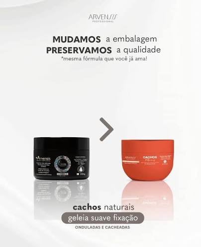 Geléia Ativadora de Cachos Arvensis Suave 300g Definição Antifrizz e Proteção Solar - Imagem 2