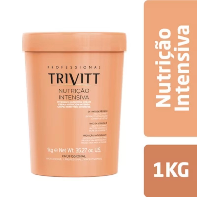 Máscara De Cabelo Nutrição Capilar Itallian Hairtech Trivitt 1kg - Hidratação Intensa, Brilho E Maciez - Imagem 3